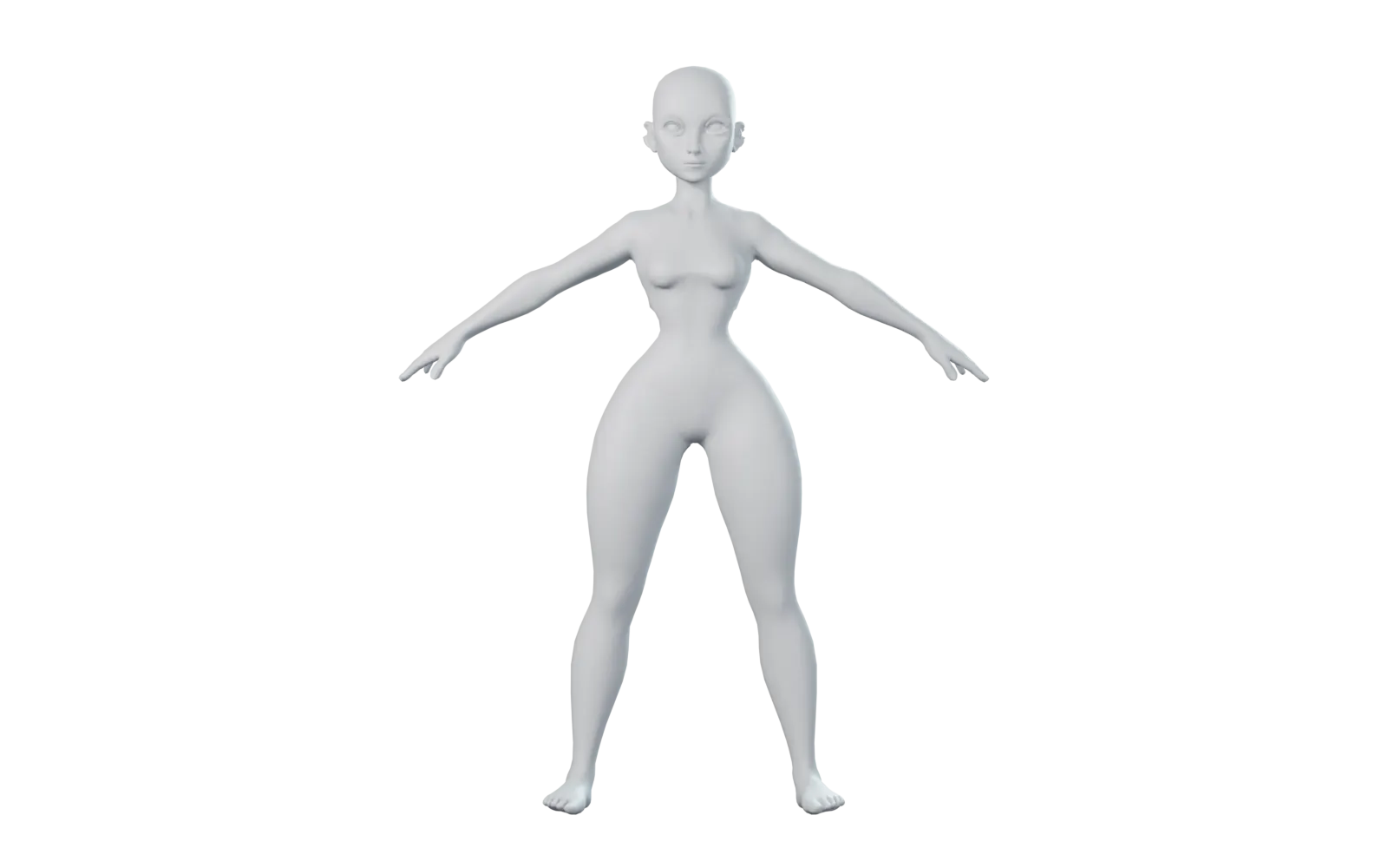 Stylised character, rigged by Enfigure